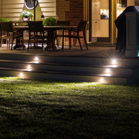Brilliant Stainless Steel Valla 40mm Round RGB LED Deck Light Kit-6 Pack