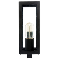 Brilliant Black Manoir Modern Box Wall Light