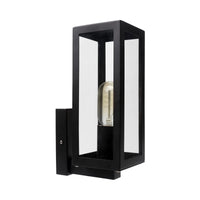 Brilliant Black Manoir Modern Box Wall Light