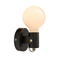 Brilliant Metta Black Contemporary Style Wall Light