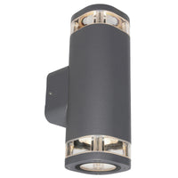 Brilliant Charcoal Ventnor Modern up/Down Ambient Wall Light