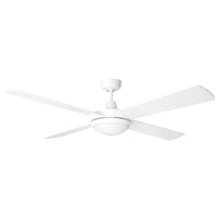 Brilliant White Tempest 52'' DC 4-Blade ABS Ceiling Fan with Light