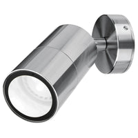 Brilliant Brushed Chrome Seaford LED Exterior Wall Light