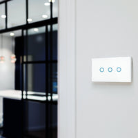 Brilliant White 3 Smart Elite WiFi Glass Wall Switch