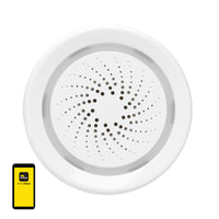 Brilliant White Smart WiFi Siren Alarm