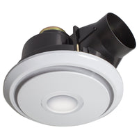 Brilliant White Boreal-II 45W Round Exhaust Fan with Light