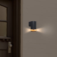 Brilliant Charcoal Glenelg Ambient LED Exterior Wall Light