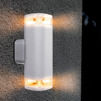 Brilliant White Glenelg-Ambient LED Exterior Up/Down Wall Light