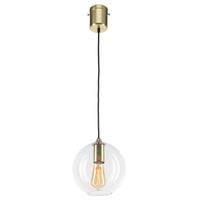 Brilliant Orb Satin Brass DIY Glass Pendant Light