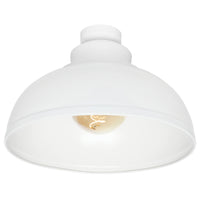 Brilliant Foundry 28cm Matt White DIY Install Batten Fix Light Shade