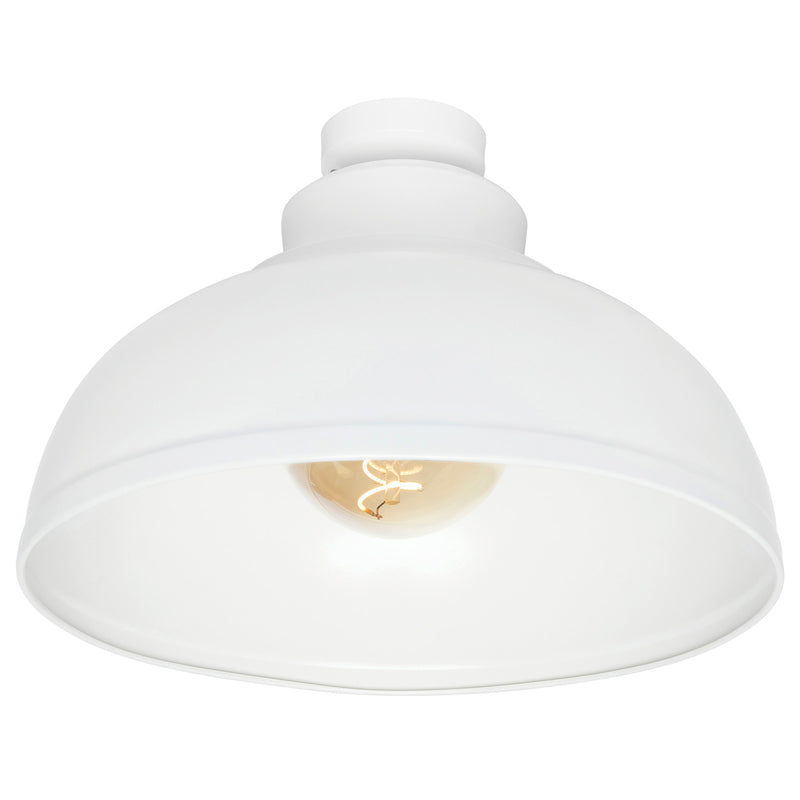 Brilliant Foundry 28cm Matt White DIY Install Batten Fix Light Shade