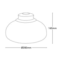 Brilliant Foundry 28cm Matt White DIY Install Batten Fix Light Shade