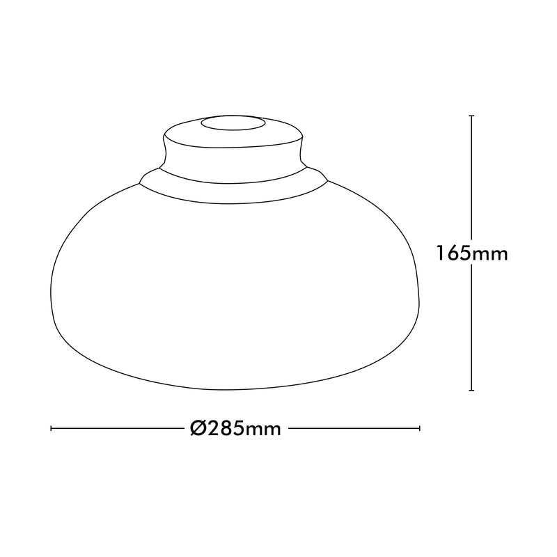 Brilliant Foundry 28cm Matt Black DIY Install Batten Fix Light Shade