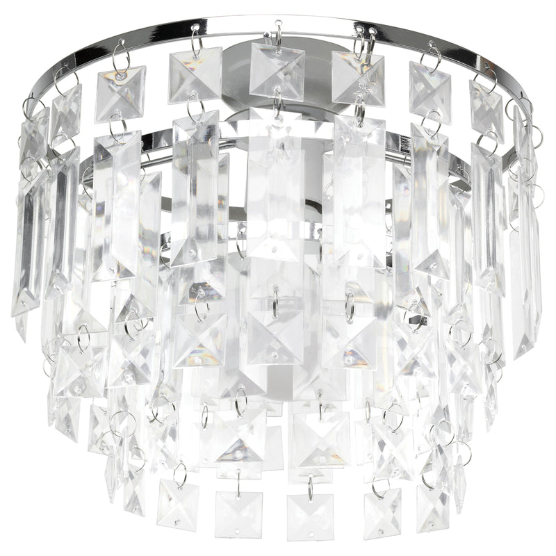 Brilliant Tivoli Clear DIY Install Batten Fix Light Shade