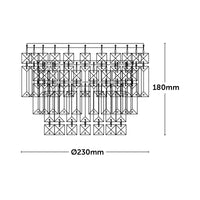 Brilliant Tivoli Clear DIY Install Batten Fix Light Shade