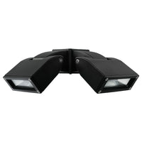 Brilliant Black Nighthawk Modern LED 2 Light Floodlight