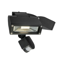 Brilliant Black Nighthawk Modern LED 2 Light Security Floodlight with Sensor