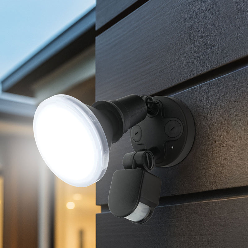 Brilliant Black Keeper PAR38 Security Floodlight with Sensor