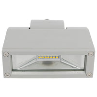 Brilliant Silver Nighthawk Modern LED 1 Light Floodlight