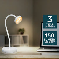 Brilliant Jerico White Lamp LED Light