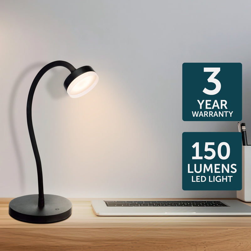 Brilliant Jerico Black Desk Lamp