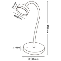 Brilliant Jerico Black Desk Lamp