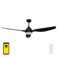 Brilliant Bahama Black Smart Wi-Fi DC Ceiling Fan with CCT LED