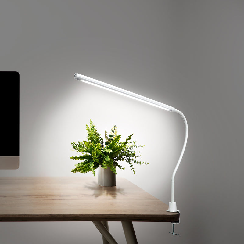 Brilliant Create White Large Desk Lamp With Clamp