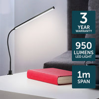 Brilliant Create Black Large Desk Lamp With Clamp