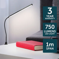 Brilliant Create Black Large Desk Lamp With Clamp