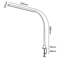 Brilliant Create Black Large Desk Lamp With Clamp