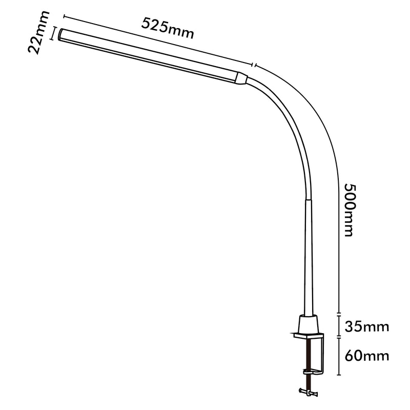 Brilliant Create Black Large Desk Lamp With Clamp