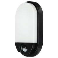 Brilliant Black Barnet Oval Slimline LED Bunker with Sensor