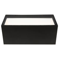 Brilliant Black Hayes Modern Architectural Up/Down Wall Light