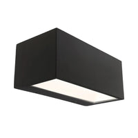 Brilliant Black Hayes Modern Architectural Up/Down Wall Light