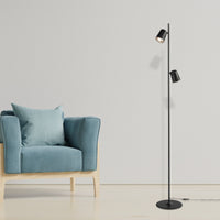 Brilliant Black Kalla Floor Lamp