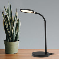 Brilliant Black Laine LED Task Lamp