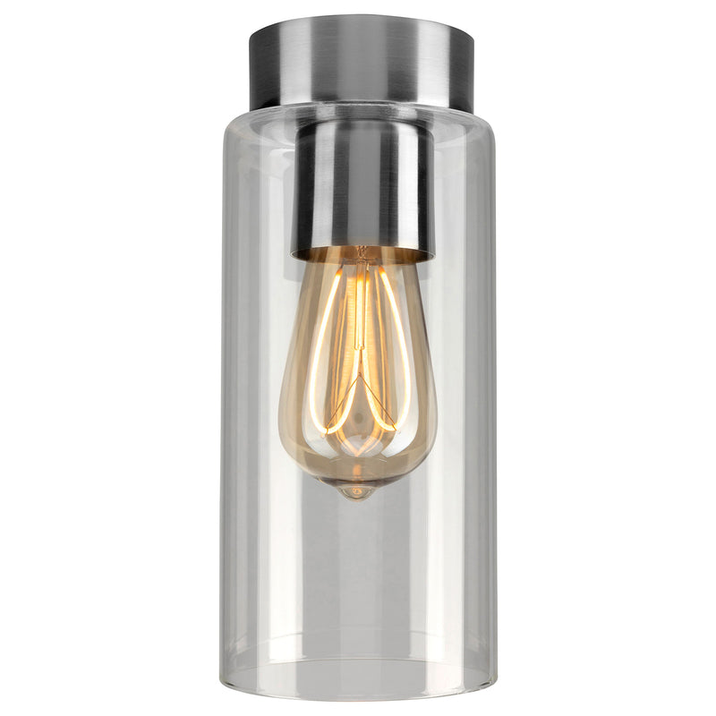Brilliant Juno Brushed Chrome  DIY Install Batten Fix Light Shade