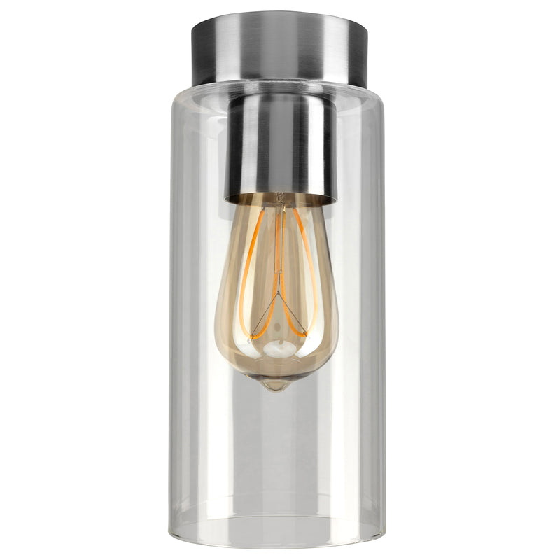 Brilliant Juno Brushed Chrome  DIY Install Batten Fix Light Shade