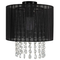 Brilliant Bette Black And Clear Bead Batten Fixture