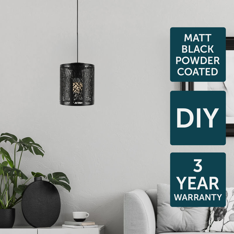 Brilliant Forest Laser Cut DIY Install Batten Fix Light