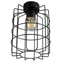 Brilliant Canal Matt Black Cage DIY Install Batten Fix Light