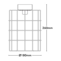 Brilliant Canal Matt Black Cage DIY Install Batten Fix Light