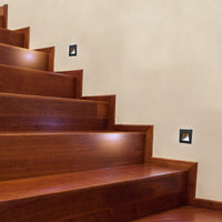 Brilliant Evelyn Black LED Indoor Step Light