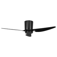 Brilliant Supra Black 122cm AC Low Ceiling Hugger Fan