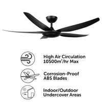 Brilliant Panama 142cm DC Ceiling Fan With Remote