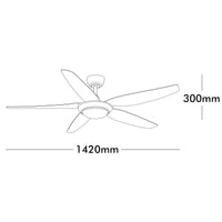 Brilliant Panama 142cm DC Ceiling Fan With Remote