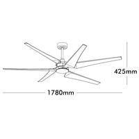 Brilliant Xtreme 178cm X-Large DC Ceiling Fan with Remote