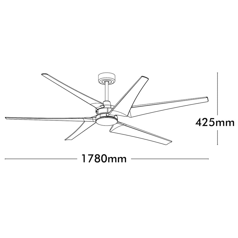 Brilliant Xtreme 178cm X-Large DC Ceiling Fan with Remote