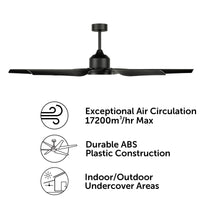 Brilliant Widespan 183cm X-Large DC Ceiling Fan with Remote